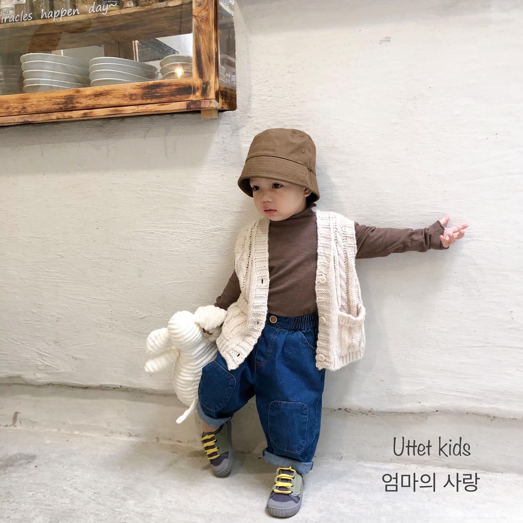 [Ảnh thật] QUẦN JEAN HÀN QUỐC 1136 DÀNH CHO BÉ GÁI VÀ BÉ TRAI SIZE 80 ĐẾN 120