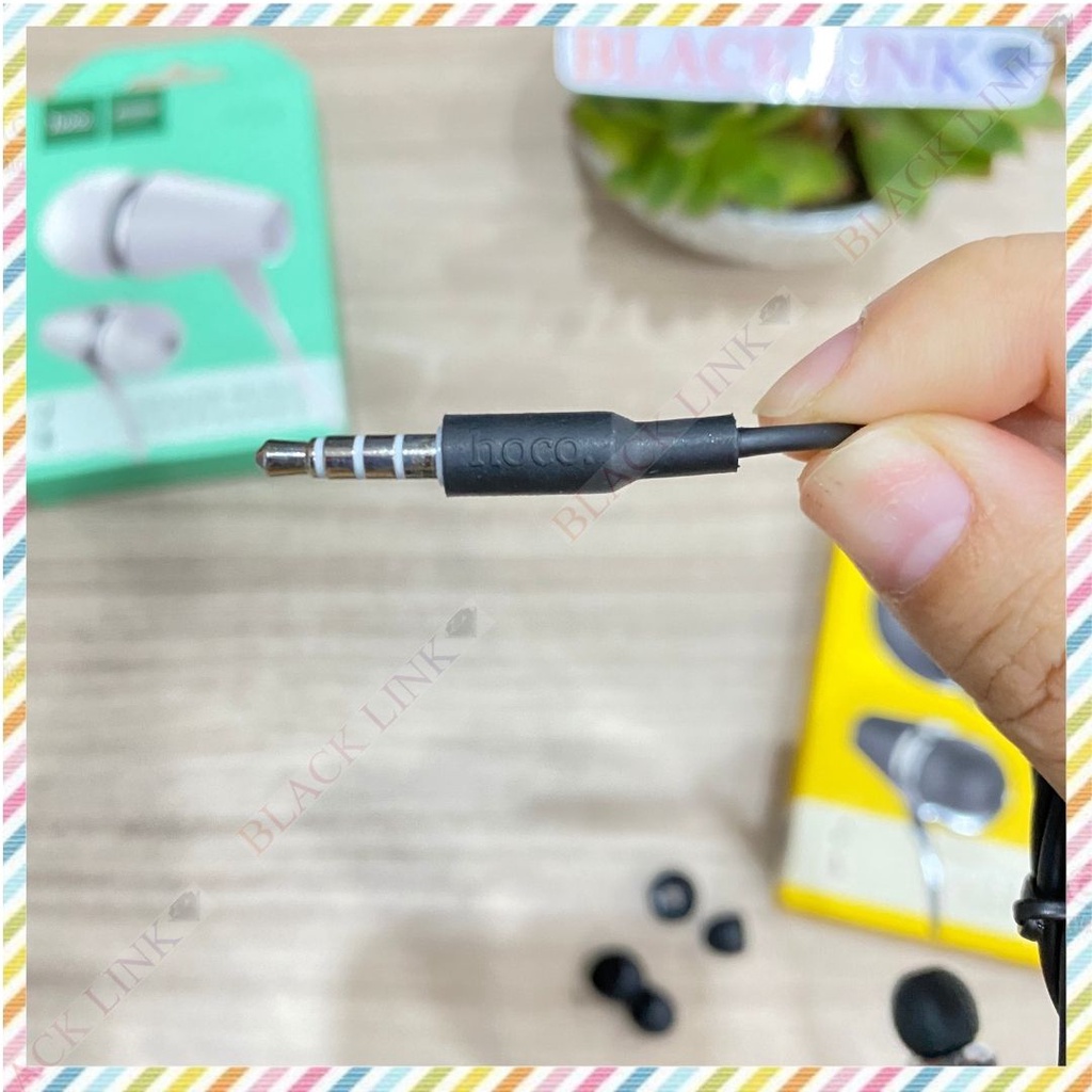 Tai Nghe Chính Hãng HOCO M34 Có Micro Chân Tròn 3.5mm Bass Mạnh Nhét Tai Chống Ồn In Ear Chơi Game Nghe Nhạc Đàm Thoại