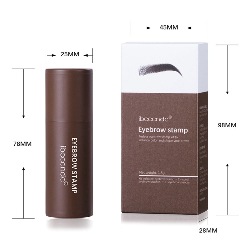 Bộ bút chì kẻ lông mày Eyebrow STAMP kèm thẻ định hình lông mày | BigBuy360 - bigbuy360.vn
