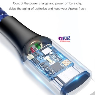 [CÁP IPHONE] CÁP SẠC LIGHTNING BASEUS C-SHAPED LIGHT TỰ NGẮT CHÍNH HÃNG