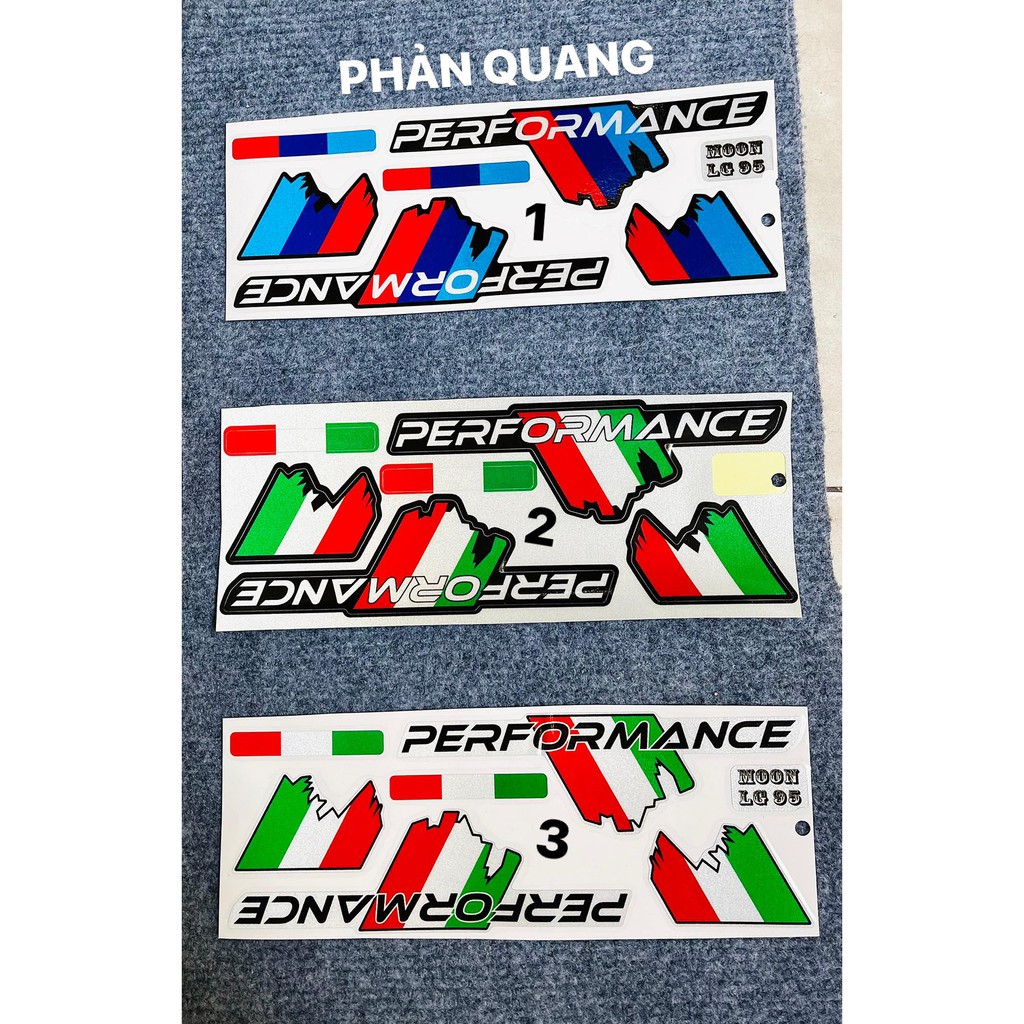 DECAL TEM CHÌM - PHẢN QUANG CHỮ PERFORMANTE DÁN TRANG TRÍ