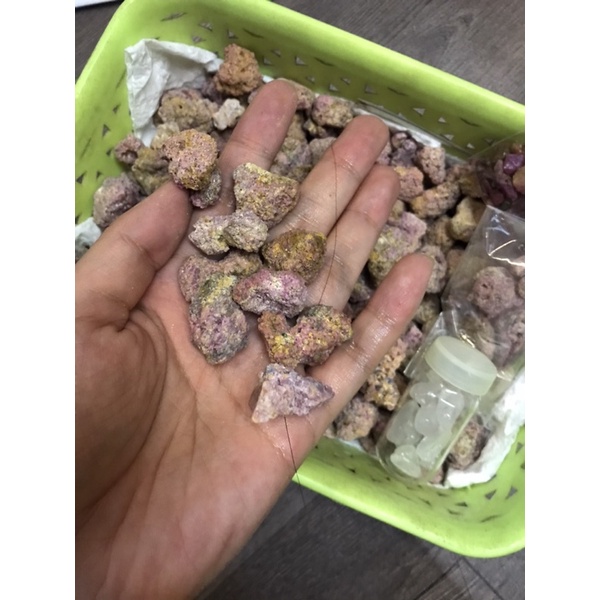 50-100g đá thanh tẩy Ruby