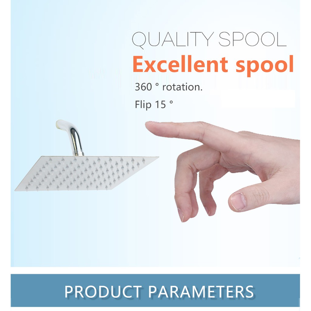 Đầu Vòi Hoa Sen Inox 6 Inch 8 Inch | BigBuy360 - bigbuy360.vn