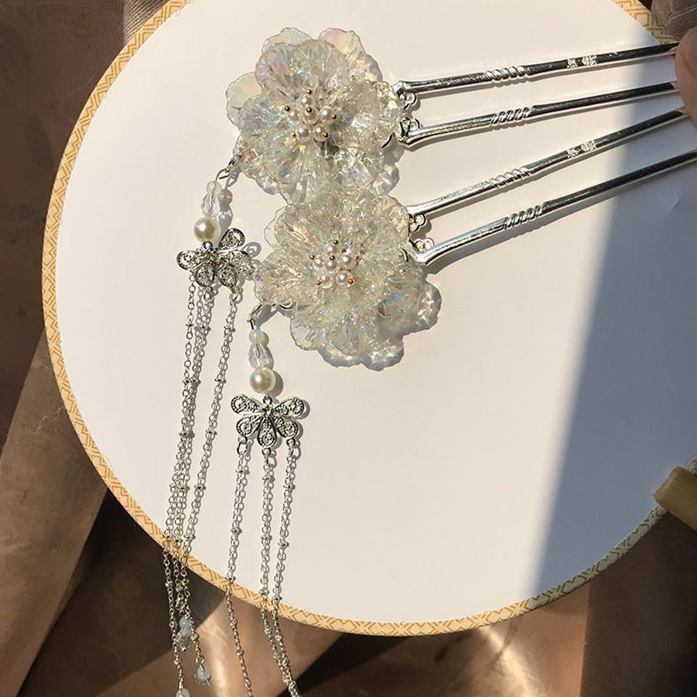 EXPEN Trâm Cài Tóc Hình Hoa Phong Cách Trung Quốc Cổ Điển Thời Trang