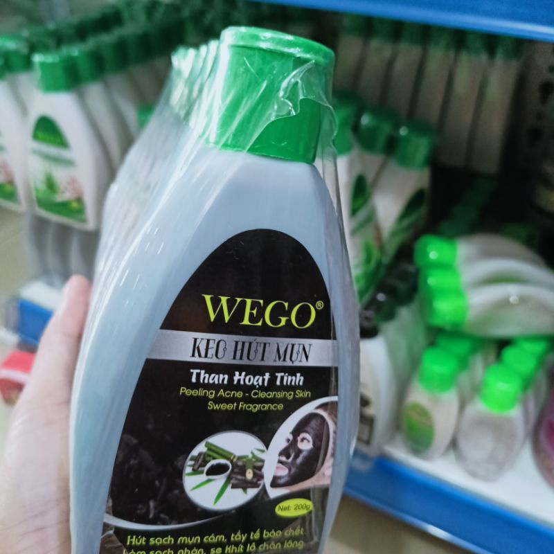 Keo hút mụn than tre hoạt tính WEGO hut sạch mụn cám mụn đầu đen làm sạch tế bào chết