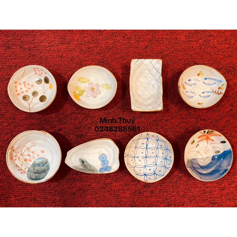 Đĩa gốm Nhật Yamakatsu Mino Toen