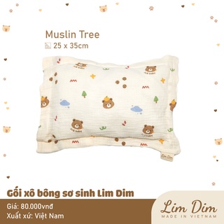 Gối xô bông sơ sinh Lim Dim