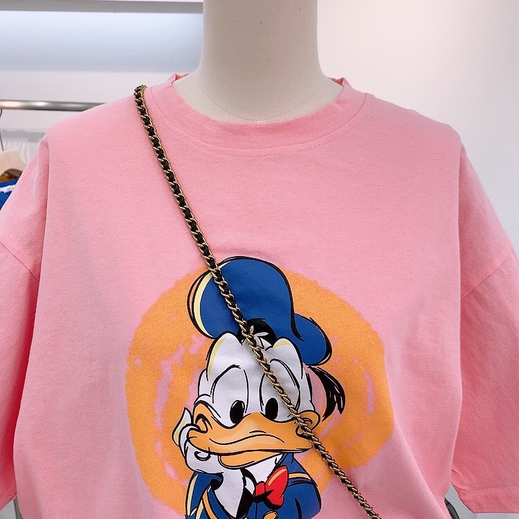 [Mẫu Mới Hàng Quảng Châu] Áo Phông Ngắn Tay Unisex Donald Ngộ Nghĩnh