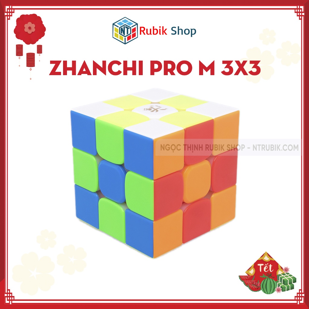 [Siêu phẩm] Rubik 3x3x3 Dayan Zhanchi Pro M Stickerless 2021 (Có nam châm)