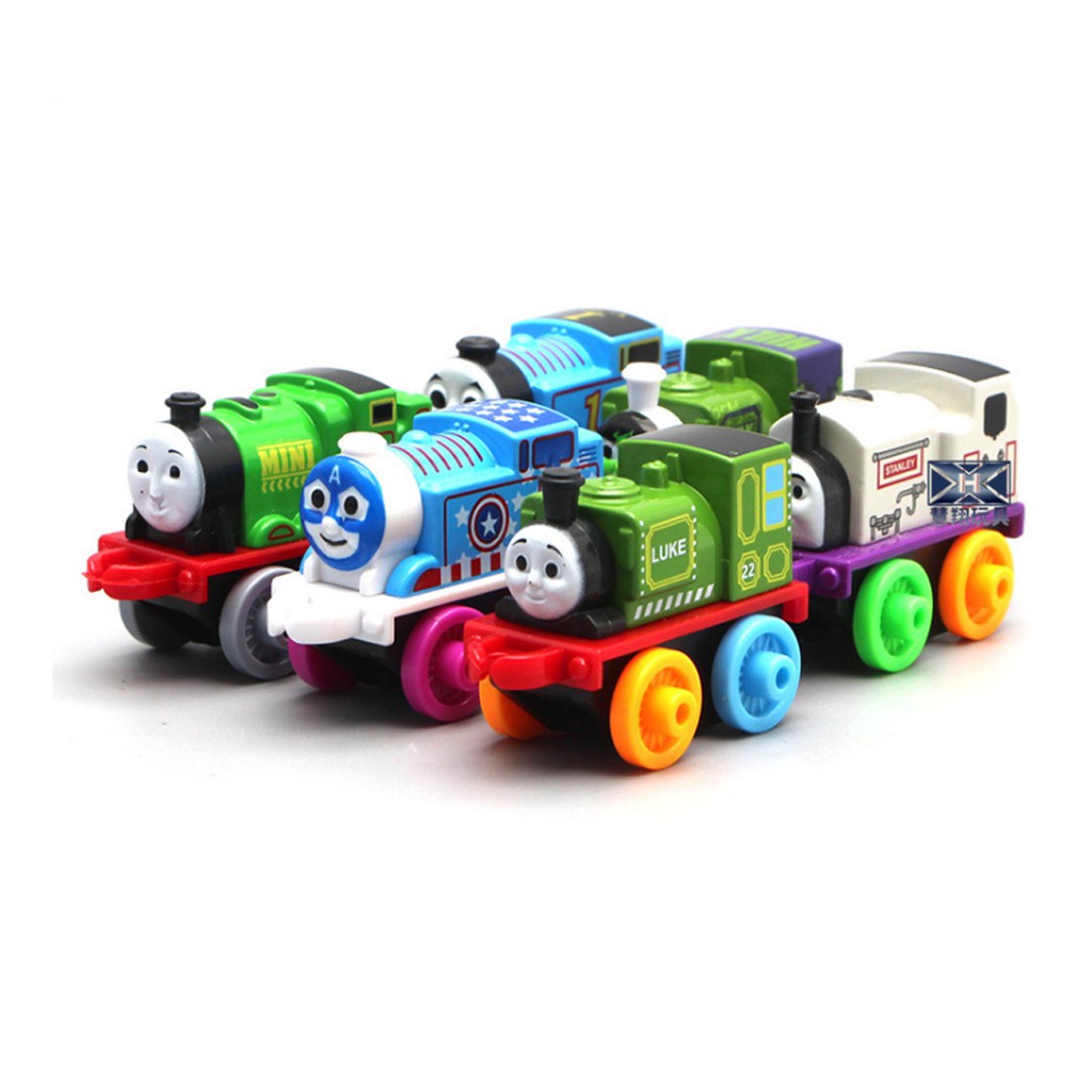 Tàu hỏa Thomas mini bộ 6 chiếc bằng sắt đồ chơi trẻ em