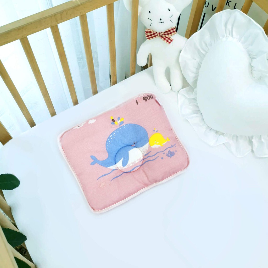 Gối Xô Sơ Sinh Cho Bé 22x28cm Thấm Hút Mồ Hôi-Thoáng Khí-Kháng Khuẩn Thương Hiệu Goodmama