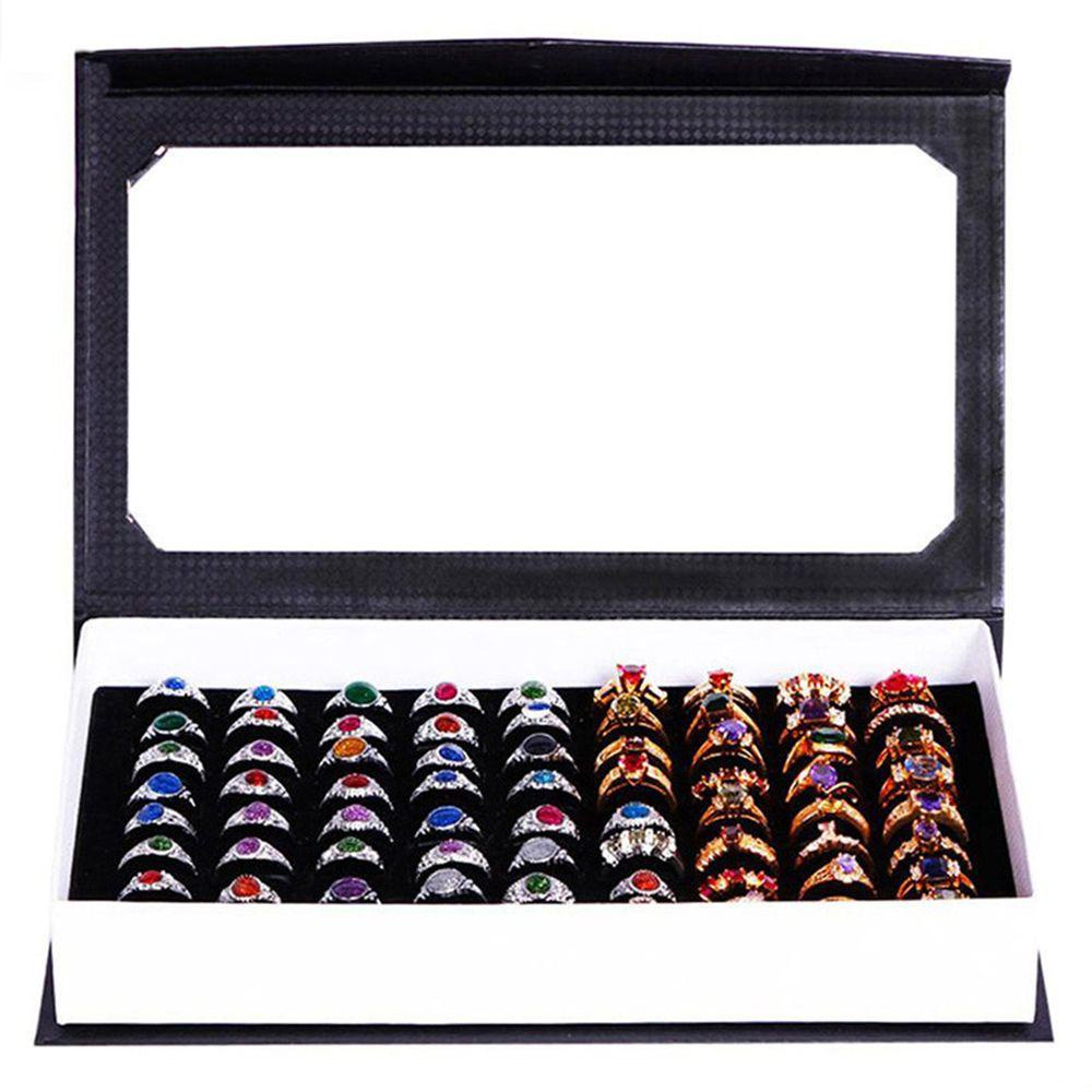 Hộp Đựng Trang Sức 72 Ngăn Hình Vuông Sức Chứa Lớn Ốp