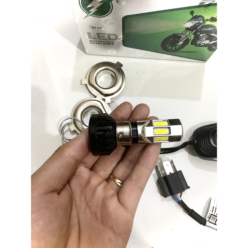 Đèn pha led 6 tim RTD-M02E Chính Hãng Lắp Ô Tô Xe Máy Mẫu Mới 2023