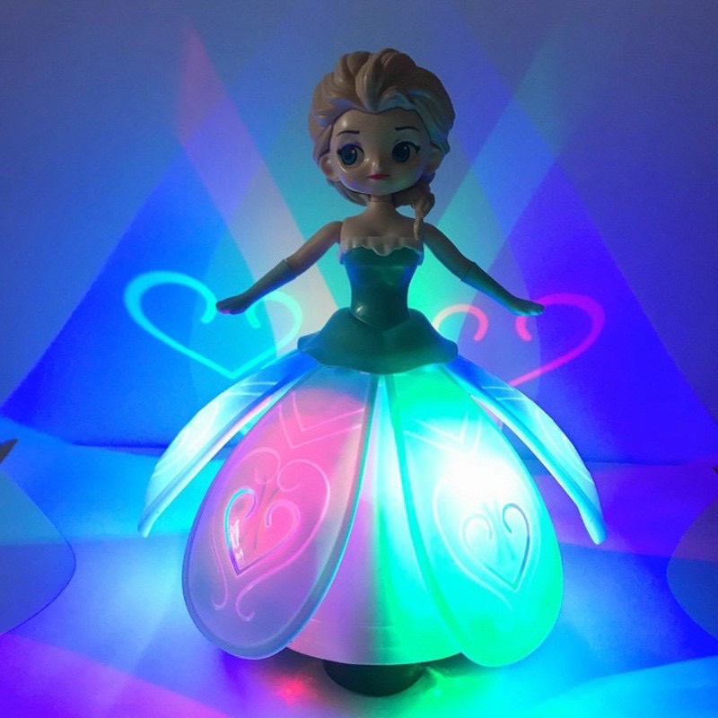 Búp bê múa váy xoè, có đèn có nhạc, búp bê elsa váy xoè, bạch tuyết váy xoè, búp bê có đèn nhạc dễ thương cho bé gái