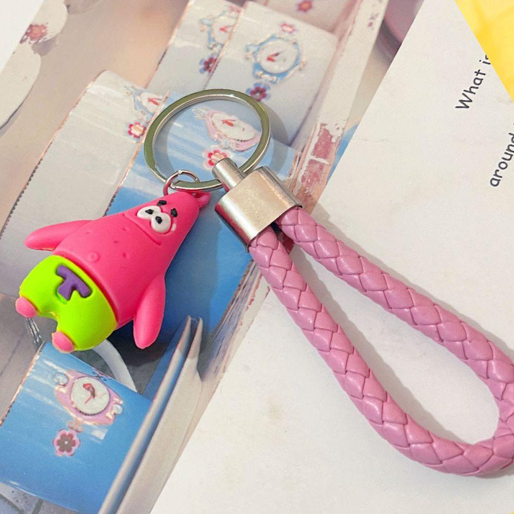 LANFY Móc Khóa Hợp Kim Họa Tiết Hoạt Hình Patrick.Star Độc Đáo Giá Đỡ