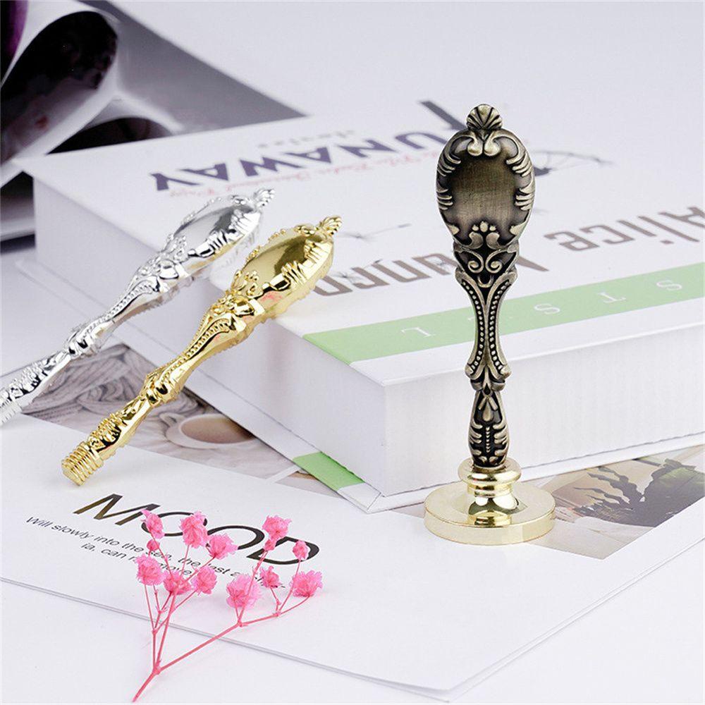 Tay Cầm Con Dấu Bằng Gỗ Phong Cách Châu Âu Cổ Điển DIY