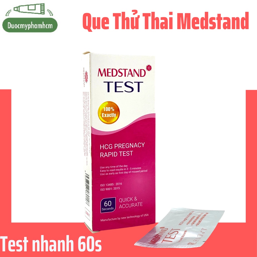Que Thử Thai Medstand - Chính Xác Cao - Kết Quả Nhanh - Có Che Tên Sản Phẩm