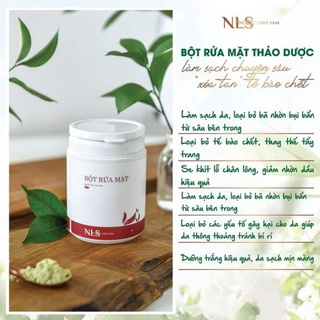 [AN TOÀN] BỘT RỬA MẶT thiên nhiên NLS