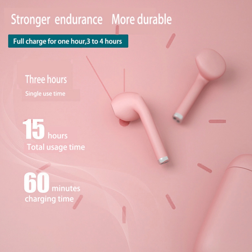 INS Popular Sweet Macaron Color i12 tws Bluetooth 5.0 Earphone Wireless Sport Headset phones Earbuds