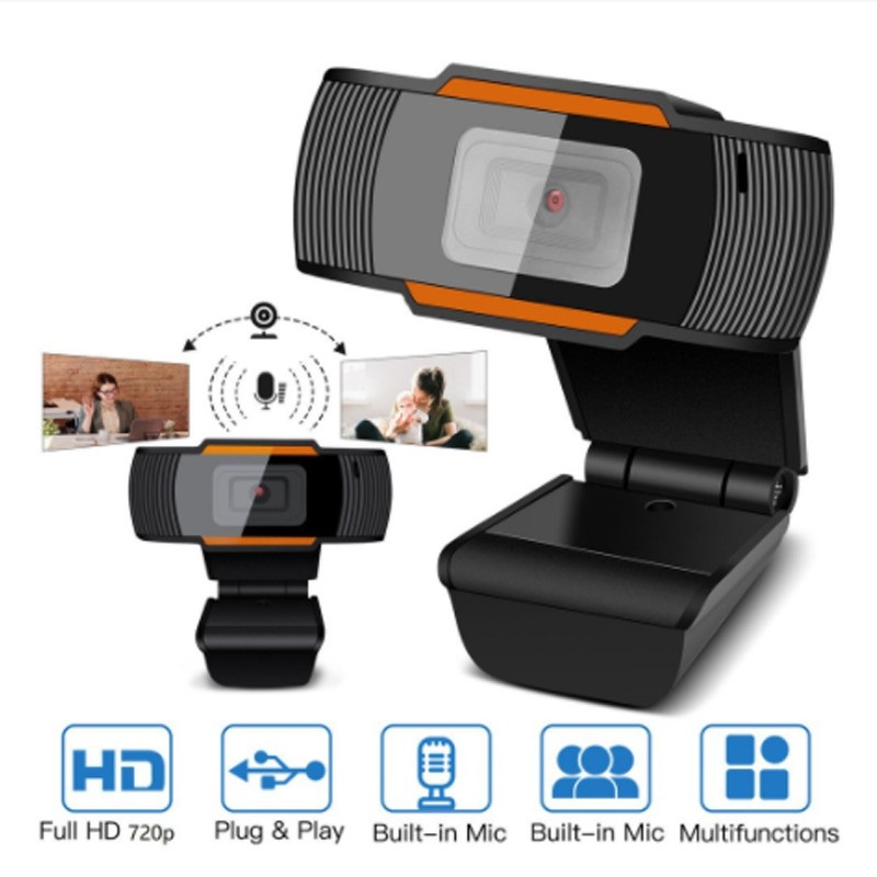 Webcam máy tính, Tích hợp Micro, Bảo hành 1 ĐỔI 1, HD 720P, Full HD 1080P Siêu nét I Webcam Laptop, Webcam PC