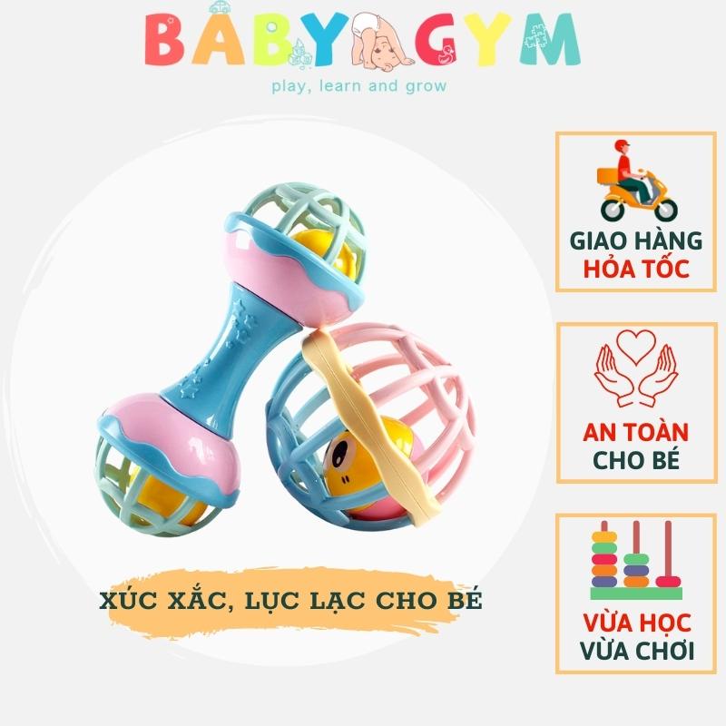 Đồ chơi lục lạc, xúc xắc cao cấp, tập cầm nắm cho trẻ sơ sinh phát triển trí thông minh, an toàn, dễ thương - BABYGYM