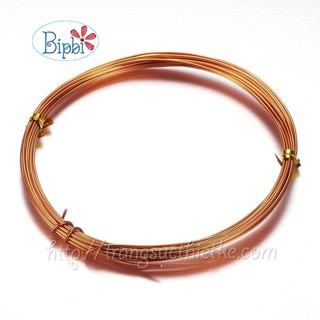 Dây nhôm size 1.5 làm trang sức handmade đỏ cam