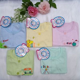 Áo sơ sinh dài tay Hello B & B hàng đẹp (size 1, 2)