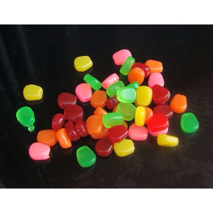Set 50 hạt bắp giả mềm làm mồi câu cá chép