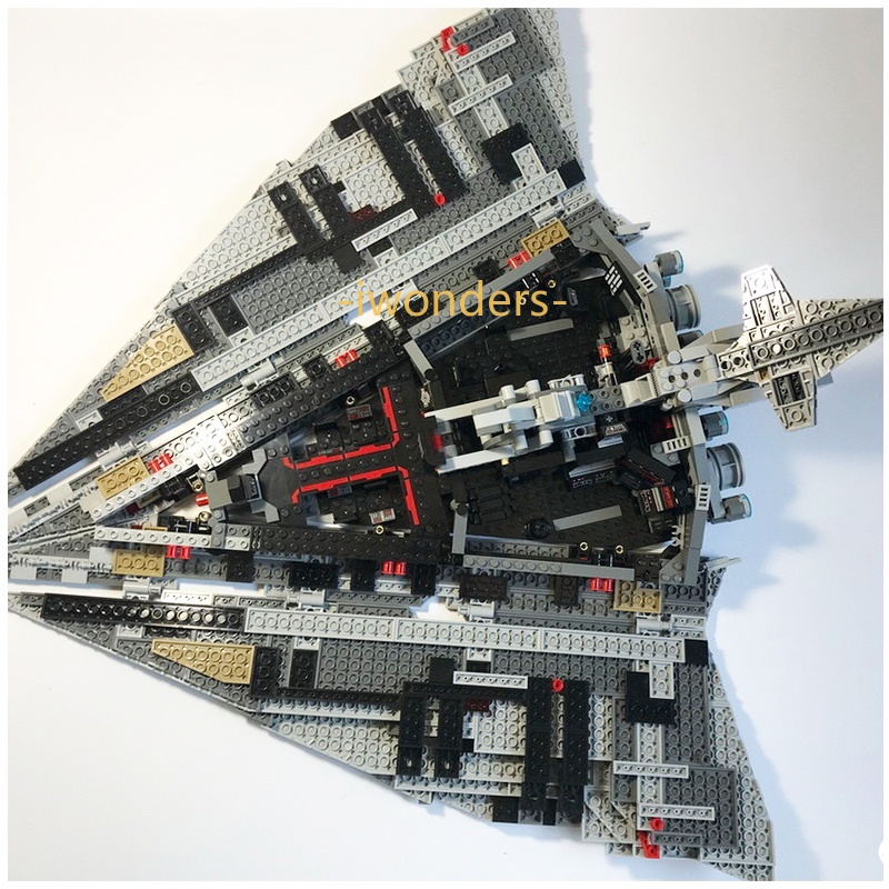 Bộ Lắp Ráp Star Wars MOC-9E Kèm 5 Bức Tượng Nhỏ Và 2 Droids MOC / 75190 Kids education toys
