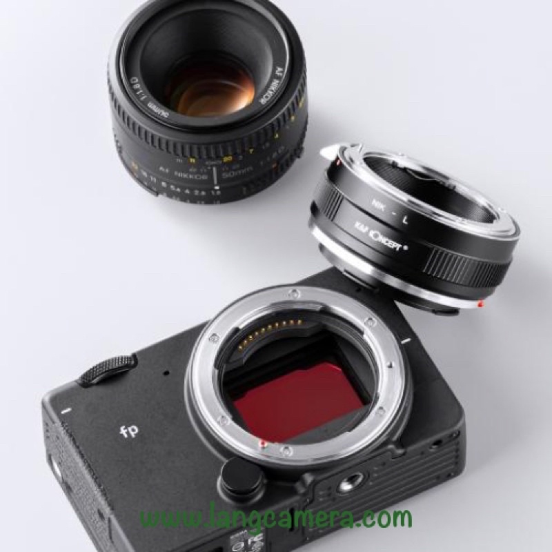 Ngàm chuyển AI- SL hiệu K&amp;F Concept (sử dụng lens Nikon trên máy Lumix, Leica, Sigma ngàm L)