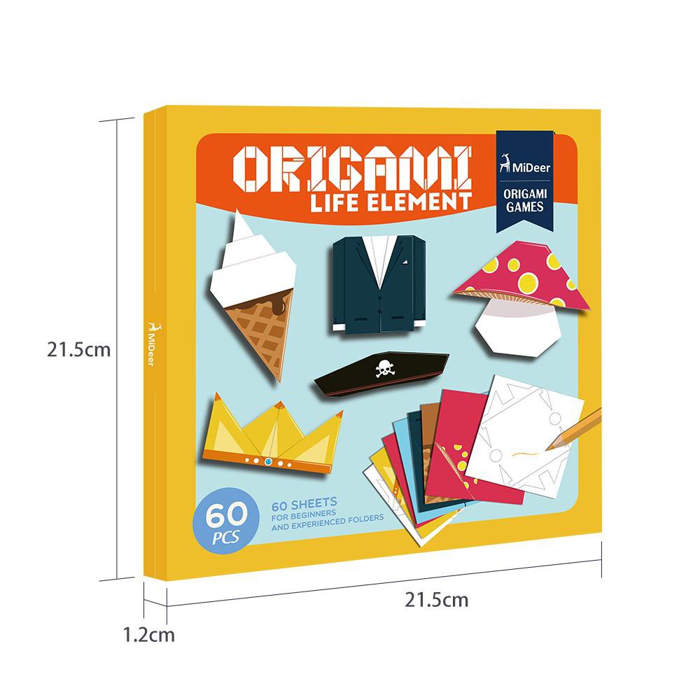 Bộ Gấp Giấy Origami Mideer Chủ Đề Vật Dụng Hàng Ngày