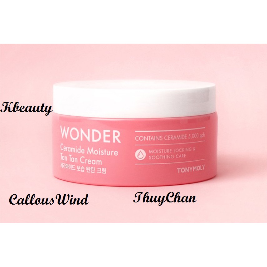 (Tonymoly) Kem dưỡng ẩm da Tonymoly Wonder Ceramide Moisture Tan Tan Cream 300ml