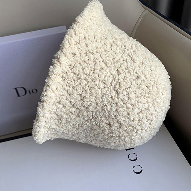 Mũ xô vải lông thời trang thu đông Hàn Quốc trẻ trung cho nữ