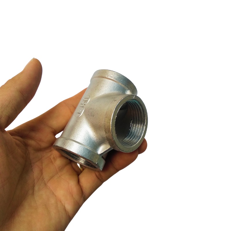 Tê ren trong inox 304 phi 13-17-21-27-34 hàng xịn có đủ size