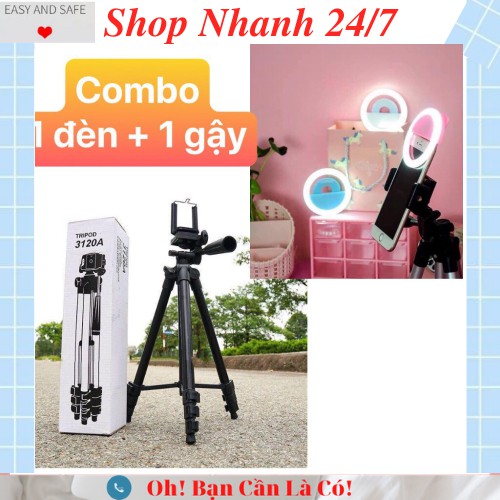 ⚡️Giá Sỉ⚡️ Gậy 3 Chân Tripod 3120  SELFIE Chuyên Chụp Hình Live Stream (Ảnh thật Kèm+Video)