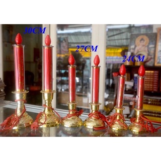cặp đèn nến cắm bóng điện cà na