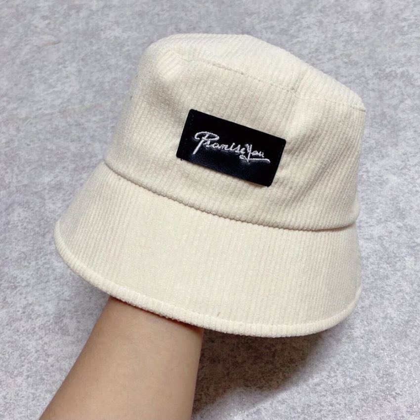 Mũ bucket Nón tai bèo vành cụp PromissYou Chất Nhung tăm cao cấp 425 nhiều màu sắc Ulzzang form unisex nam nữ