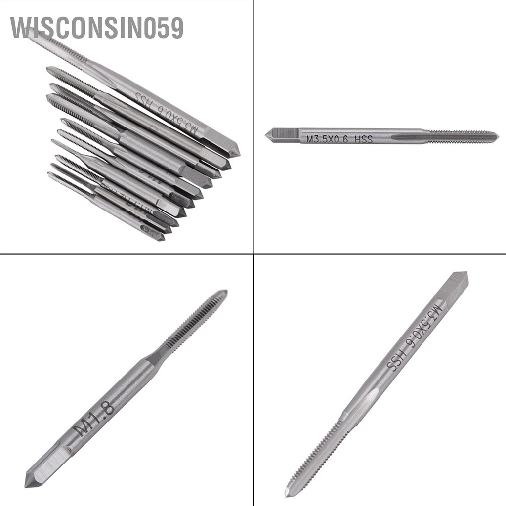 Wisconsin059 10pcs Mini M1 đến M3.5 Máy Tay vòi Dây ren Khai thác