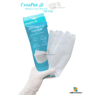 Combo 50 Cái Khẩu Trang Y Tế 4D KF94 Nam Anh Famapro Bịch 10 Cái