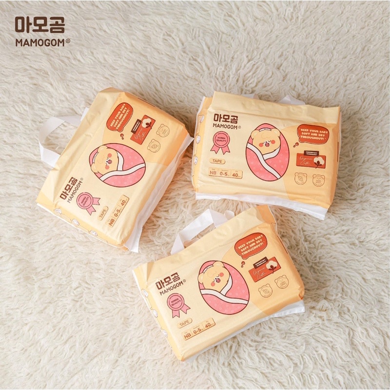 Bỉm hữu cơ Mamogom Hàn Quốc dán/quần đủ size S62/M52/M48/L44/XL40/XXL38