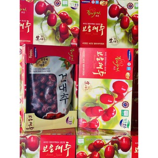 Táo Đỏ Sấy Khô Jujube Hộp 1000Gr HSD 5 Năm