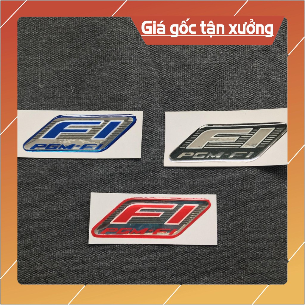 [XẢ KHO] Tem LOGO chữ đổ nhựa FI PGM-FI dán các loại xe máy (BAO RẺ)