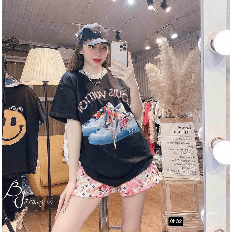 (Free ship) Mẫu Mới Áo Phông --- Xả Lỗ Sét Đùi THun Cotton Thái Full Nhiệt Cổ Chun Siêu Đẹp UP HHP Fashion