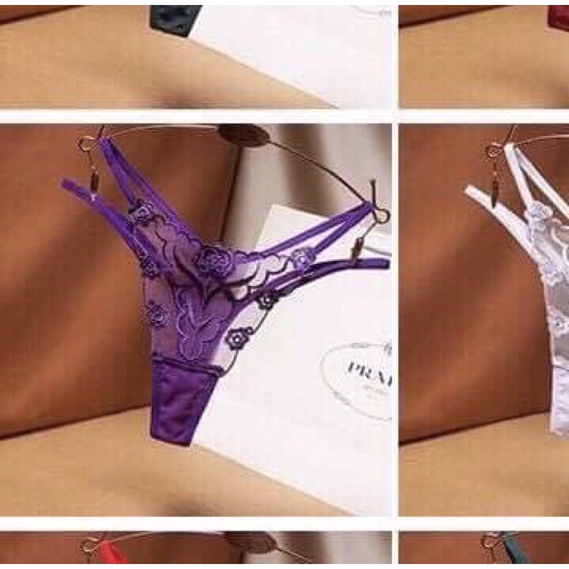 Quần lót ren lọt khe chữ T, quần lót ren sexy cao cấp