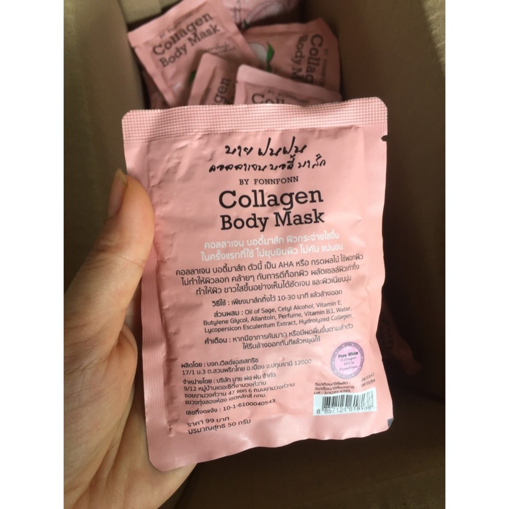 Ủ trắng collagen đào body thái lan, ủ trắng body từ collagen giá tốt nhất hiện nay