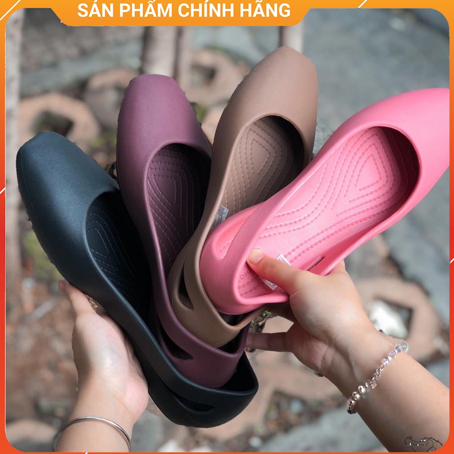 Giày Cross Búp Bê Sloane Flat Chính Hãng, Đúc Nguyên Đôi, Giày Đi Mưa Size 35 36 37 38 39 - Sấu Vui Vẻ