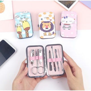 Bộ Dụng Cụ Làm Móng Tay 2404 Bằng Thép Không Gỉ Họa Tiết Hoạt Hình