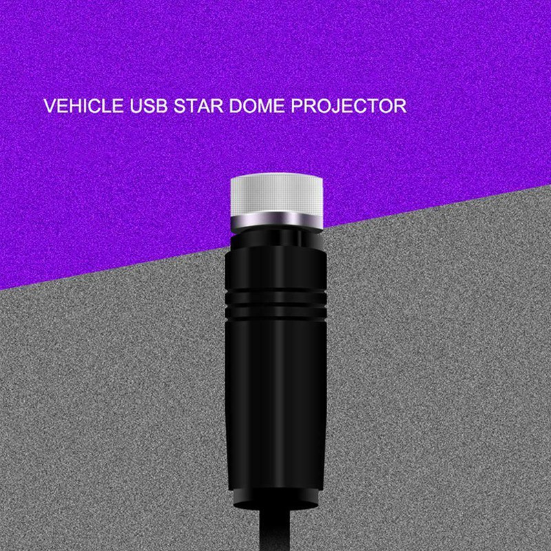 Đèn chiếu USB bóng LED 5V chiếu hình sao quanh trần xe hơi tạo không khí
