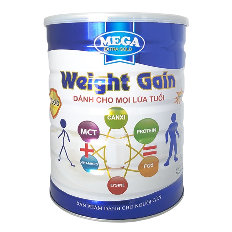 [Mua 1 tặng 1] Sữa bột tăng cân hiệu quả Mega Extra Gold Weight Gain 900g