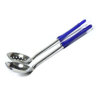 Muôi Múc Canh , Muôi Thủng Hay Xản Rán Inox Cán Nhựa Đẹp